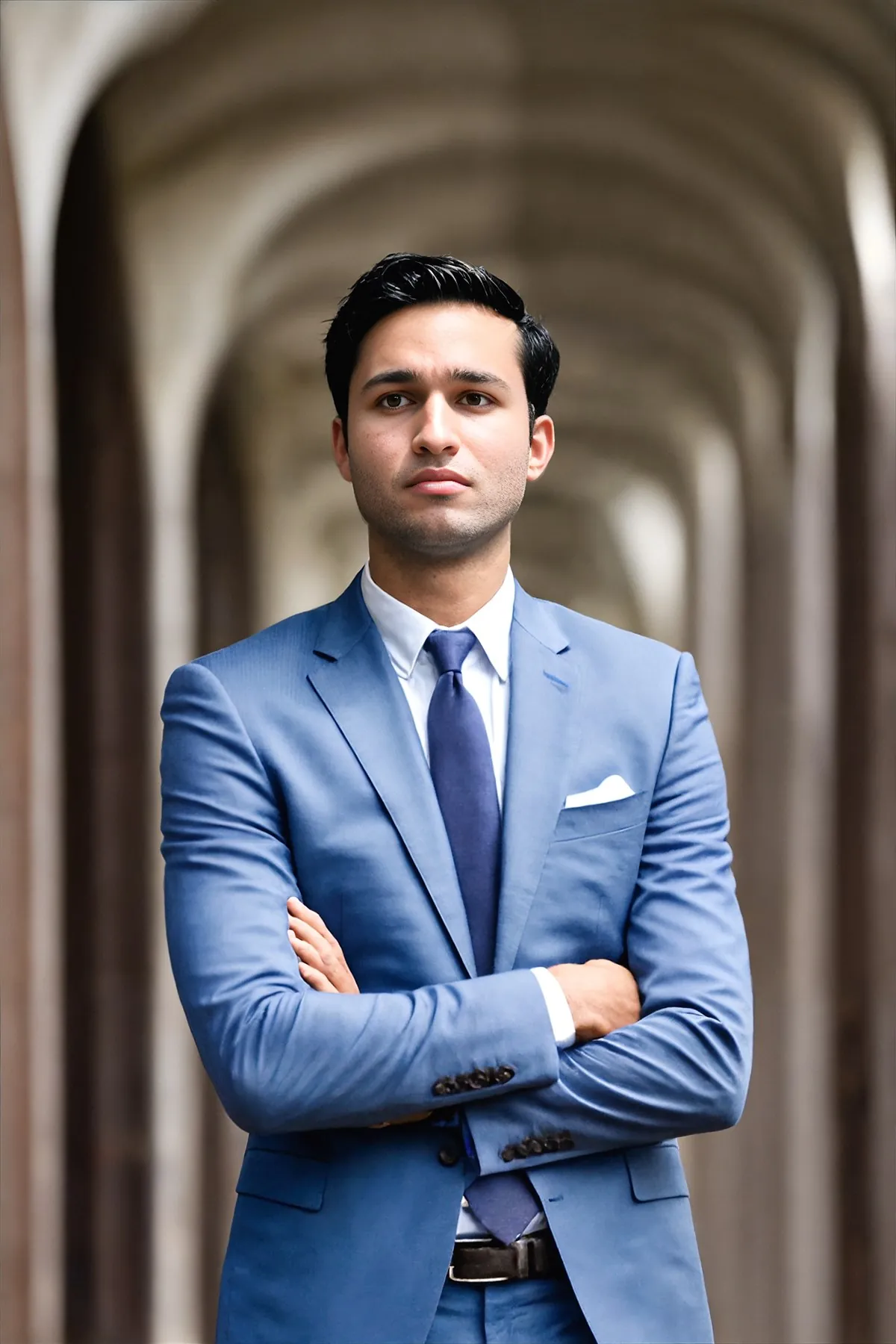 Amitai Erfanian in a blue suit